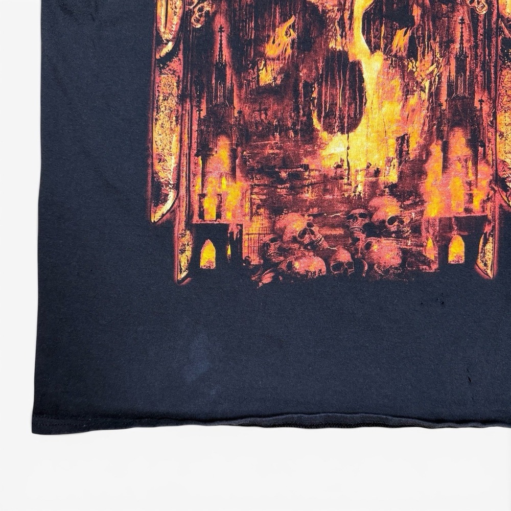 Slayer Final World Tour 2019 T Shirt L Black Skull Double Sided Metal Band Tee - Picture 3 of 11